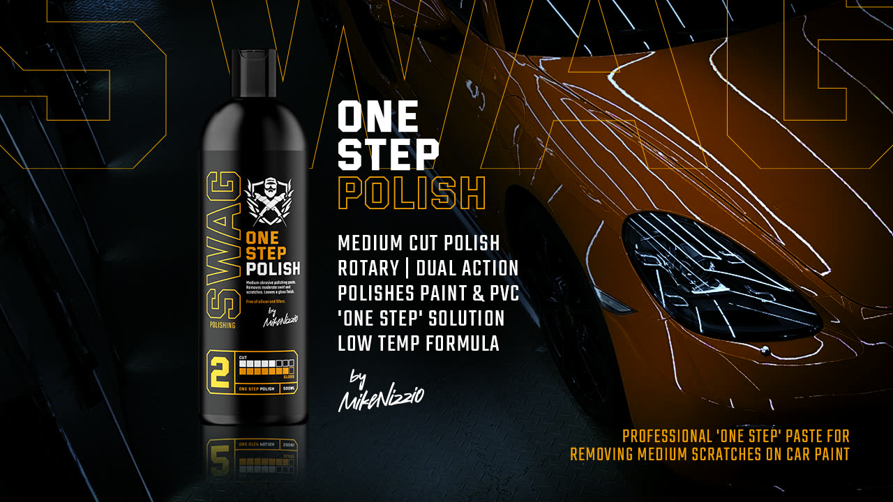 SWAG ONE STEP POLISH medium abrasive polishing paste for removing ceramic coating residue