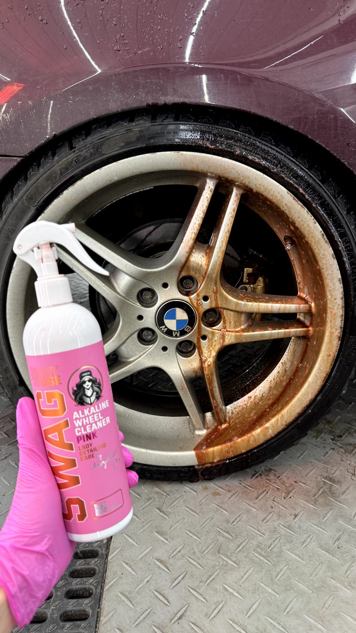 Swag LADY ALKALINE WHEEL CLEANER PINK / 500ml | Alloy Wheel Cleaner | Ready to Use - Image 6