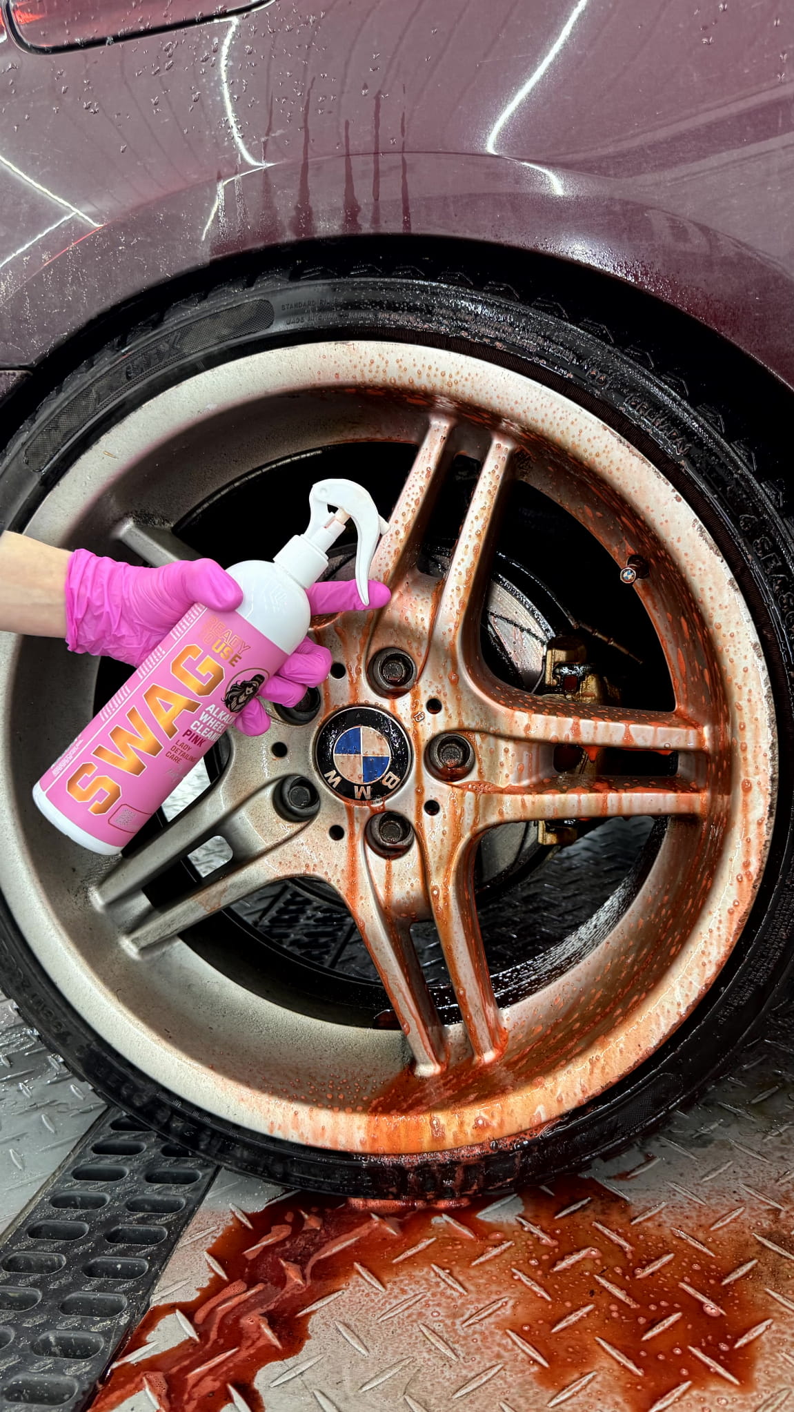 Swag LADY ALKALINE WHEEL CLEANER PINK / 500ml | Alloy Wheel Cleaner | Ready to Use - Image 8