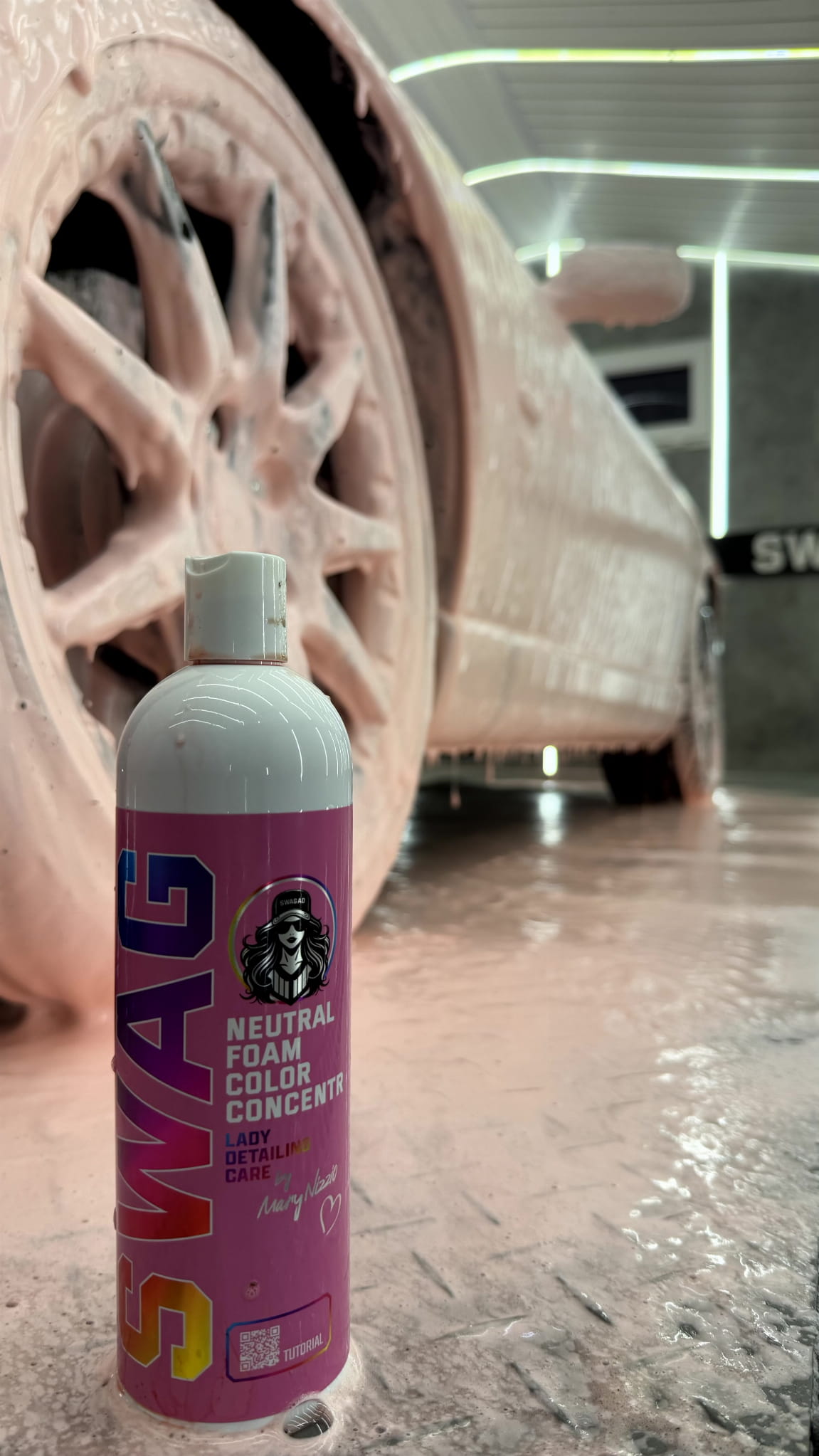 Swag LADY NEUTRAL FOAM COLOR 1:20 | NEW FORMULA / 500ml | Pink Snow Foam | Neutral pH - Image 5