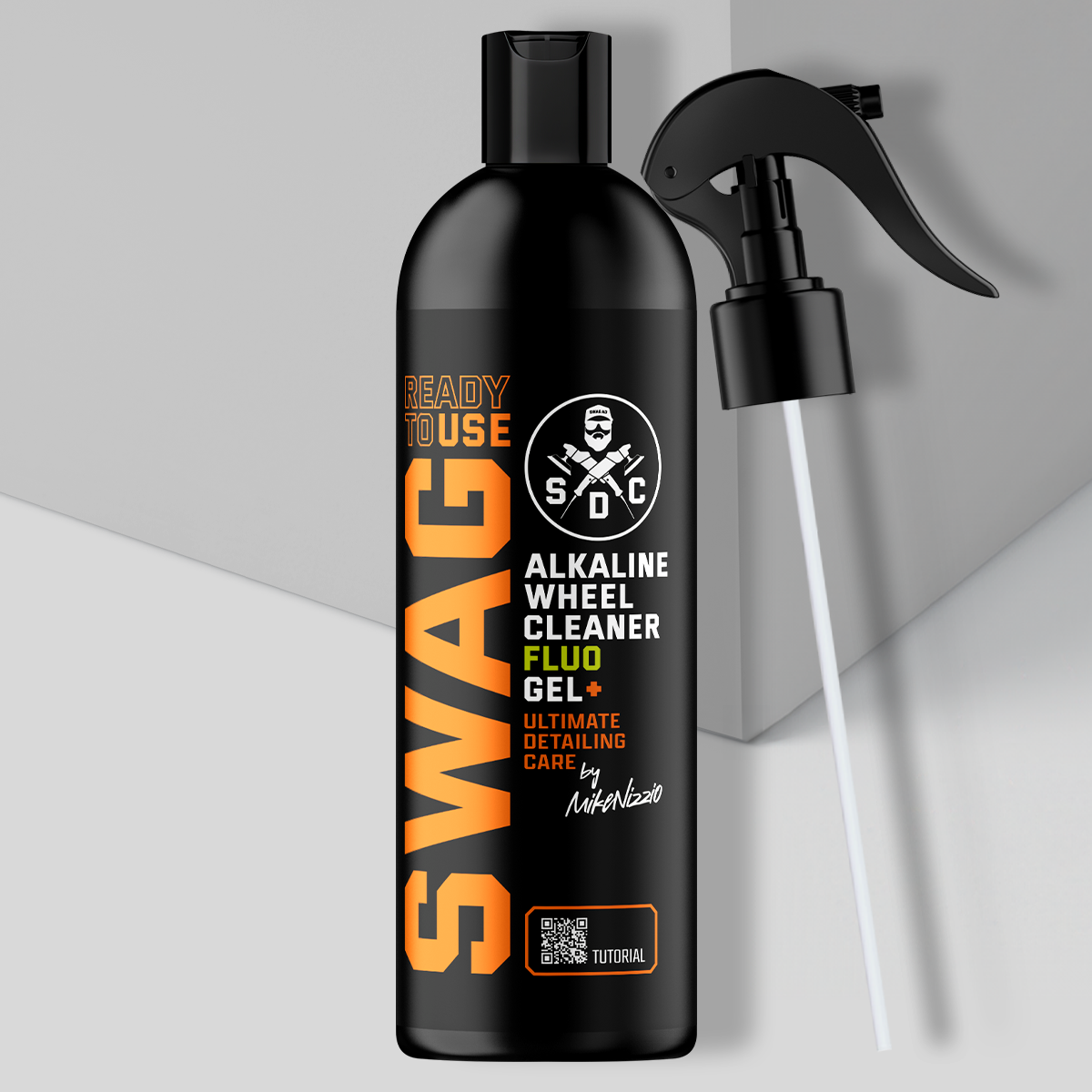 Swag ALKALINE WHEEL CLEANER FLUO GEL+ RTU V.2 / 500ml | Alloy Wheel Cleaner | Ready to Use