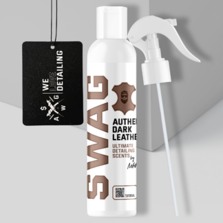 Swag AUTHENTIC DARK LEATHER / 150ml | Car Fragrance + Hanging Air Freshener | Long-Lasting Scent | Genuine Leather