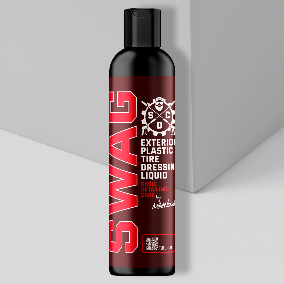 Swag BASIC EXTERIOR PLASTIC TIRE DRESSING Gel+ V.3 / 250ml | Protects Plastics and Tires | Hydrophobic Properties | Satin Finish