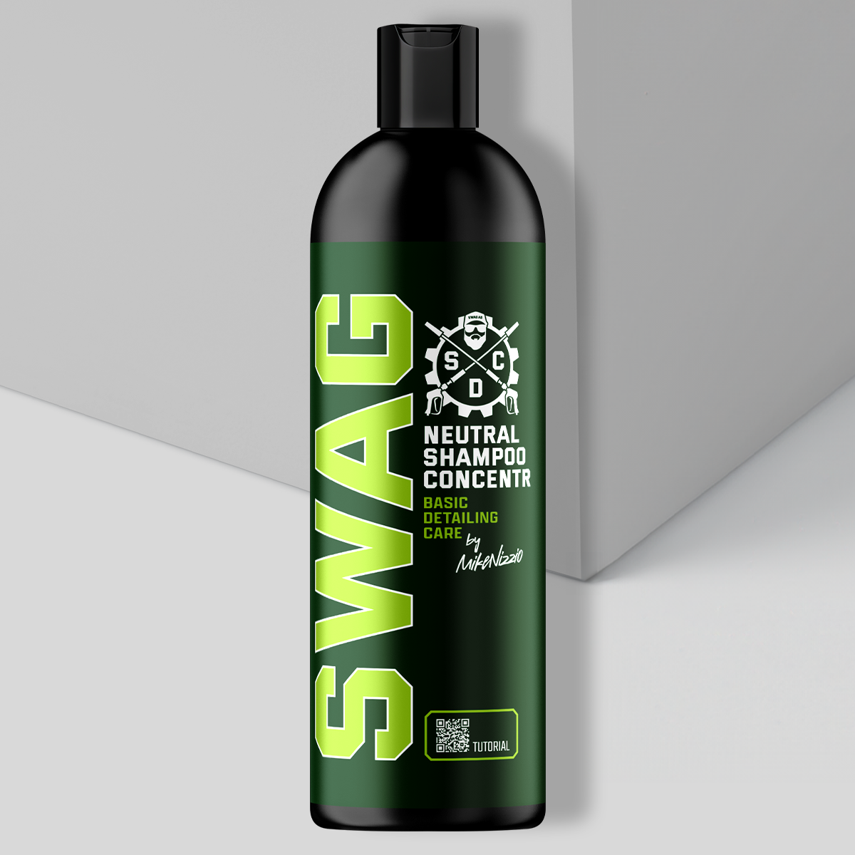 Swag NEUTRAL SHAMPOO CONCENTR. V.3 1:400 | NEW FORMULA / 500ml | Safe for Coatings | Rich Foam | Neutral pH