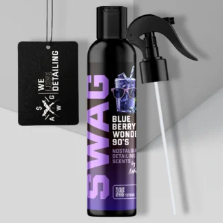 Swag BLUEBERRY WONDER 90's / 150 ml |  Car Fragrance + Hanging Air Freshener | Long-Lasting Fragrance | Nostalgic Blueberry