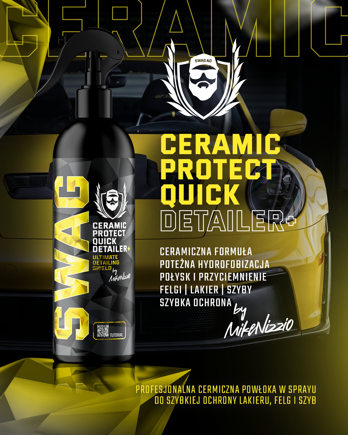 Swag CERAMIC SiO2 PROTECT QUICK DETAILER / 500 ml | Ceramic Quick Detailer | Paint Protection | Enhanced Gloss & Surface Slickness - Image 2