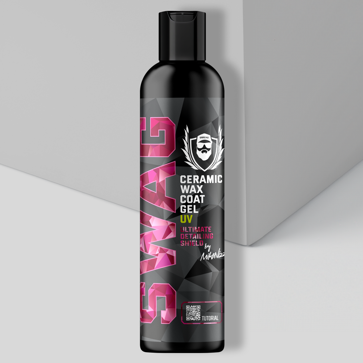 Swag CERAMIC WAX COAT GEL UV / 250ml | SiO₂ Gel Coating | Unmatched Application Precision | Ceramic Protection | Wet Look Effect + FREE