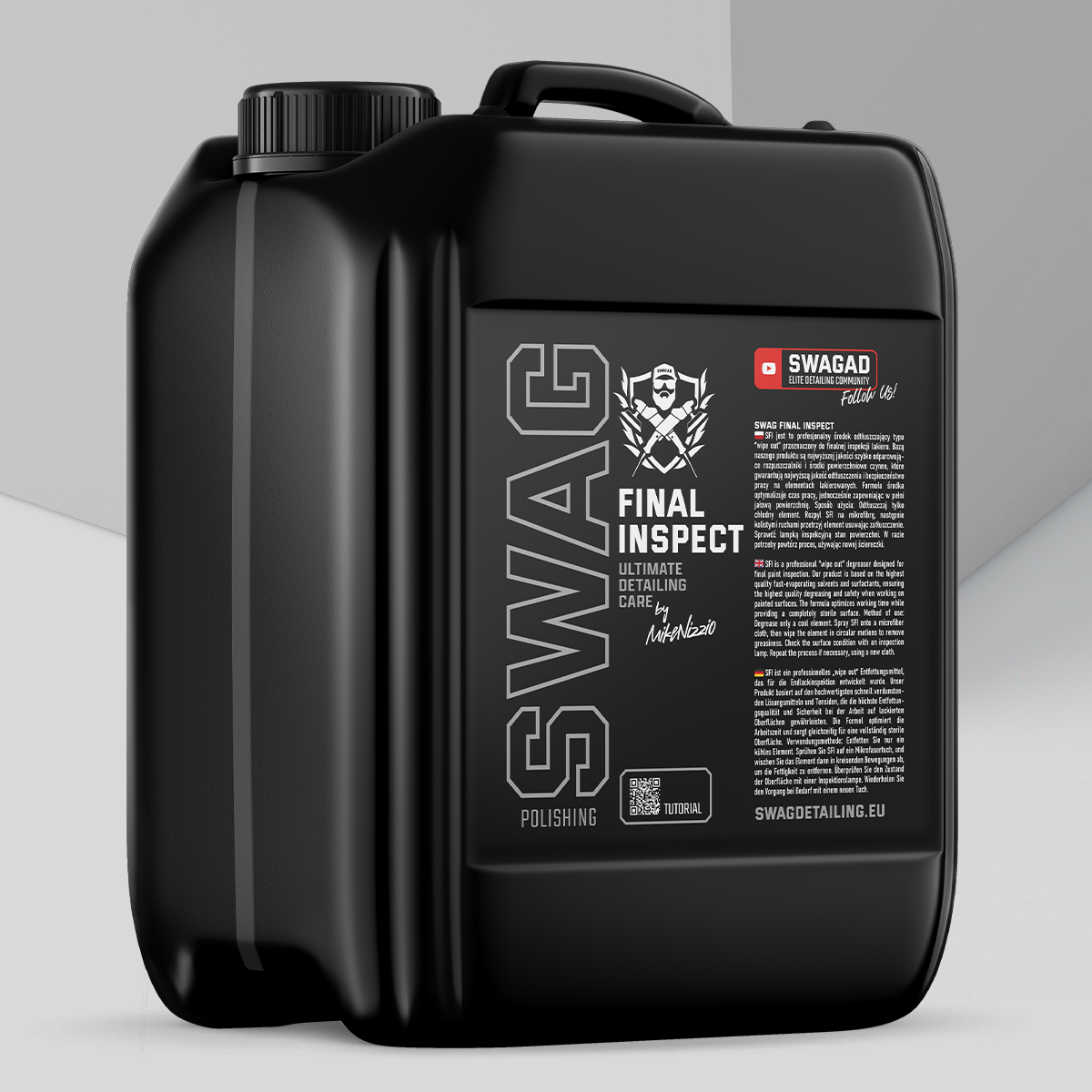 Swag FINAL INSPECT V.2 / 5L | Perfect Degreaser | Streak-Free Surface | Pre-Wax Application