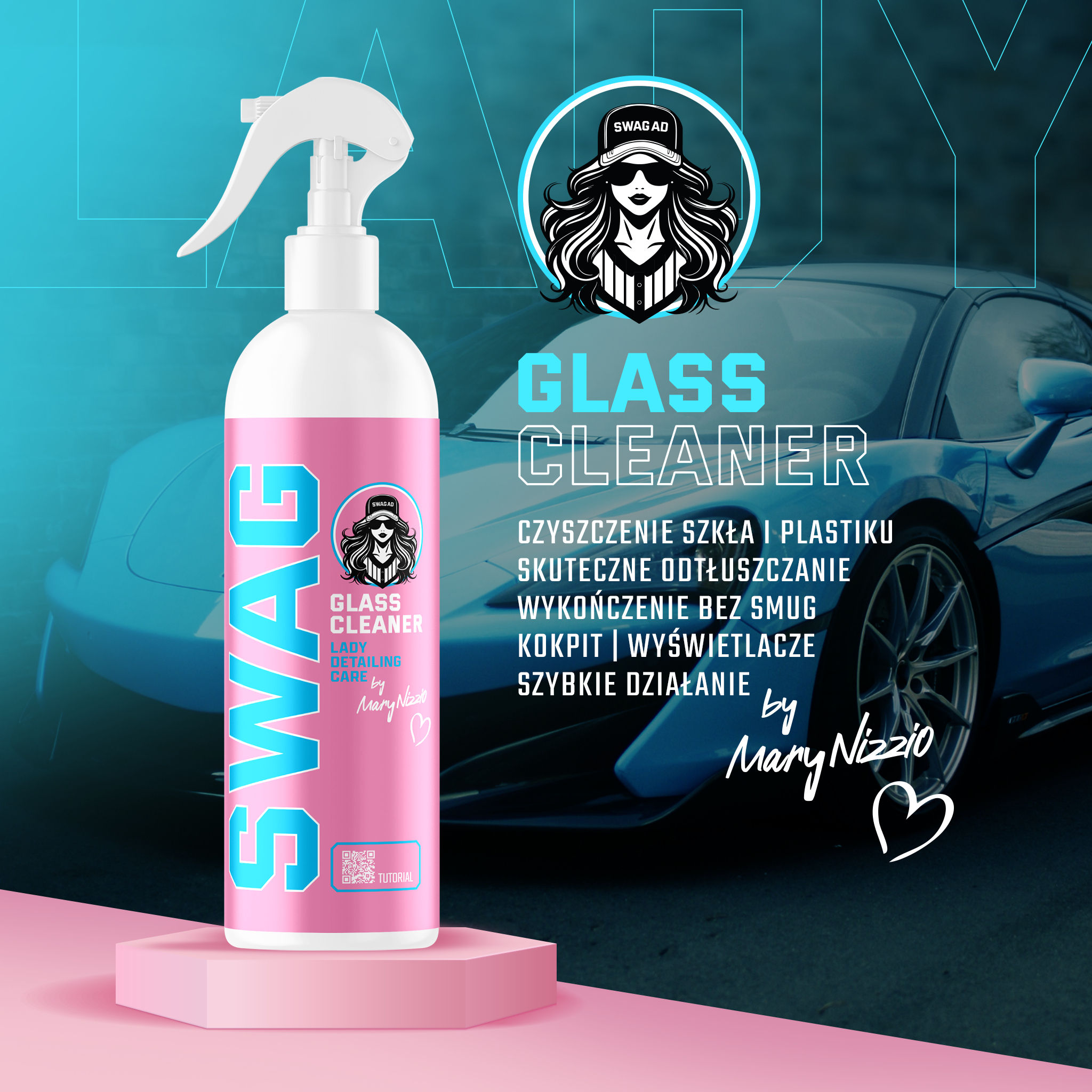 Swag LADY INTERIOR SET RTU | APC RTU | HYDROPHOBIC INTERIOR DETAILER+ | GLASS CLEANER | TEXTILE CLEANER RTU | + Accessories - Image 2