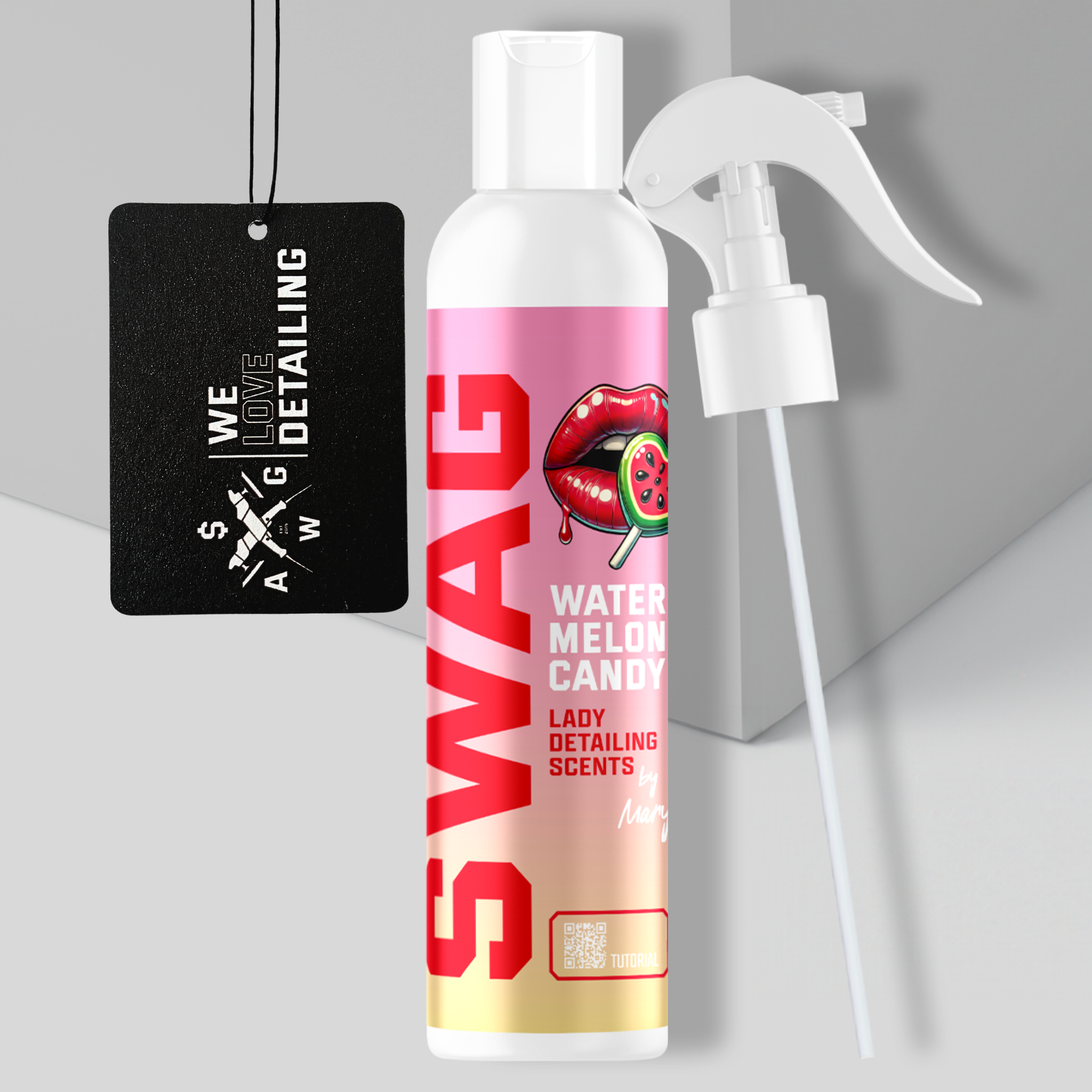 Swag LADY WATERMELON CANDY V.2 / 150ml | Car Air Freshener + Hanging Air Freshener | Long-Lasting Fragrance | Fruity Aroma - Image 2