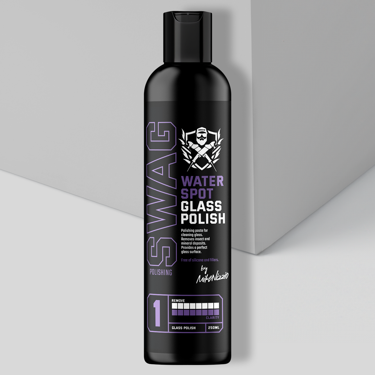 Swag WATER SPOT GLASS POLISH / 250ml | Polishing Paste | Optimal Abrasive Power | Removes Deposits and Water Spots